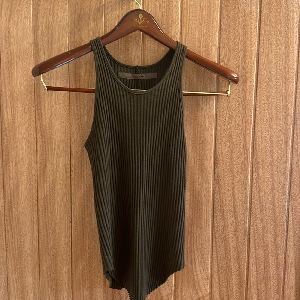 Enza Costa tank top size small, green